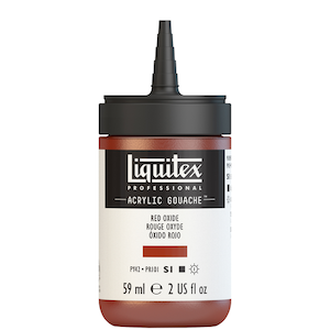 LIQUITEX ACRYLIC GOUACHE 59ml JAR RED OXIDE