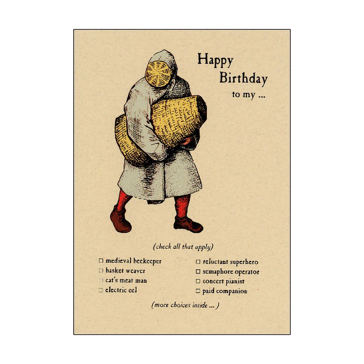ARCHELAUS CARD MEDIEVAL BEEKEEPER