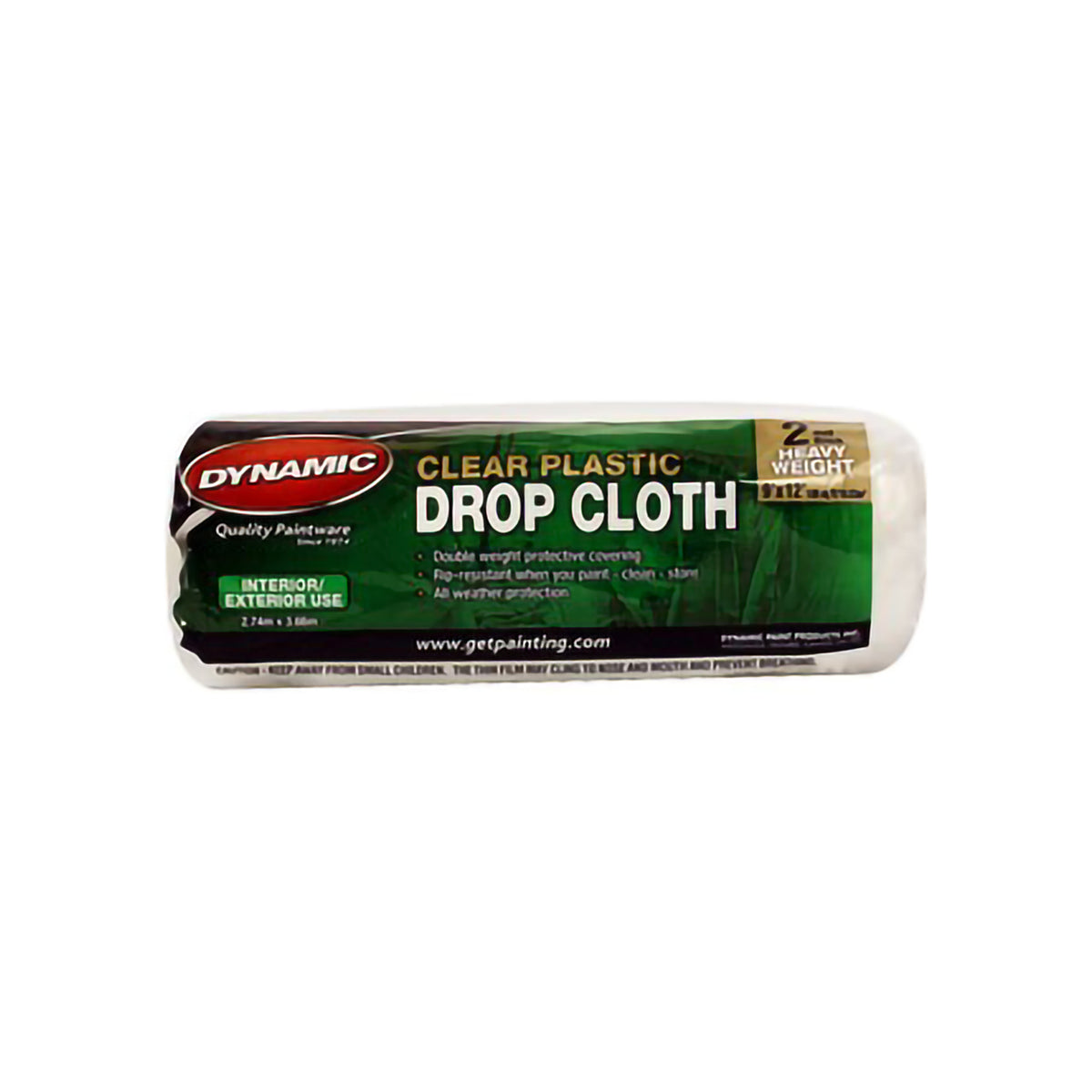 CLEAR PLASTIC DROP CLOTH 2ml 9&#39;x12&#39;
