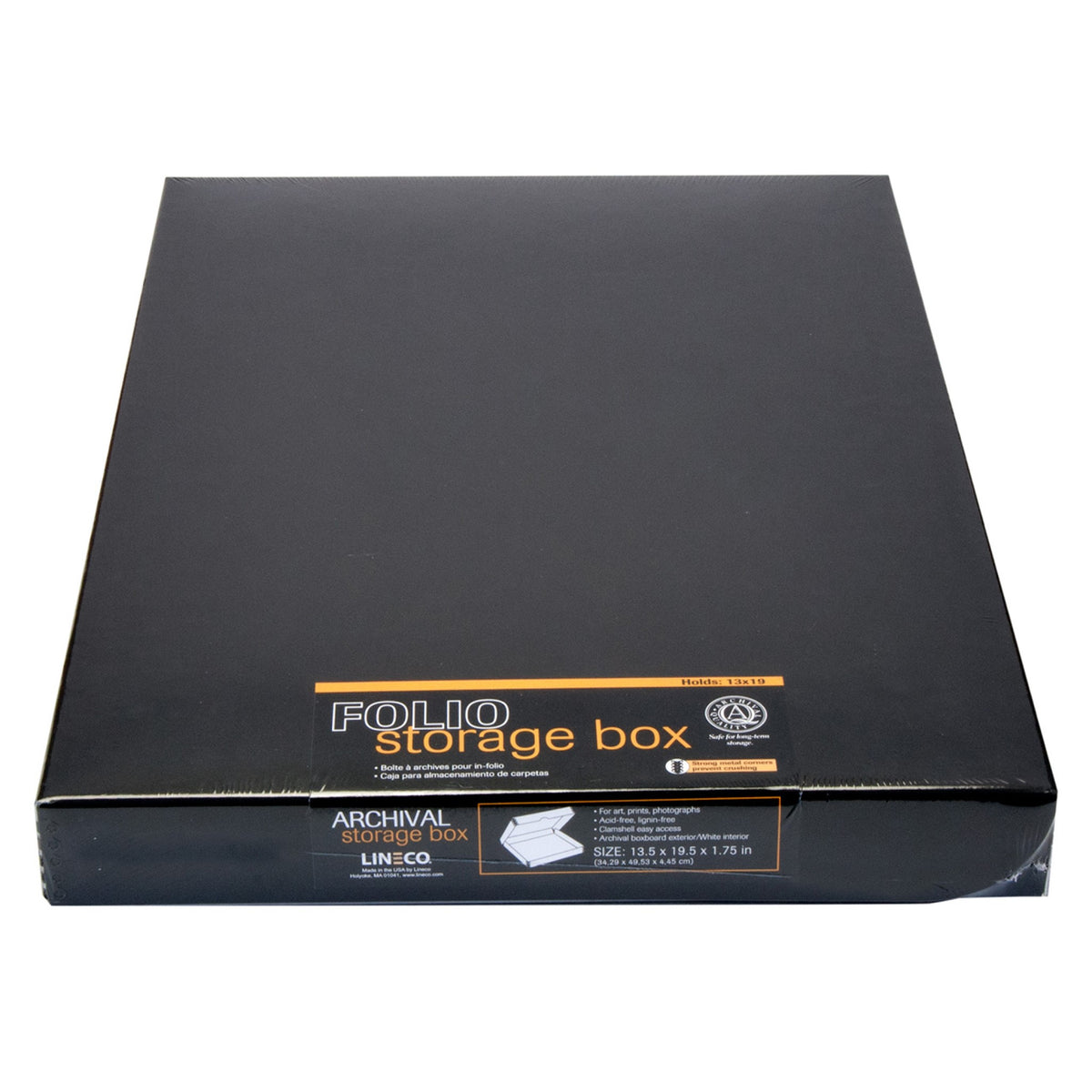 FOLIO STORAGE BOX BLACK 13X19