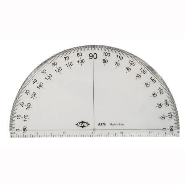 6&quot; SOLID 180 DEGREE PROTRACTOR