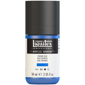 LIQUITEX ACRYLIC GOUACHE 59ml JAR PRIMARY BLUE