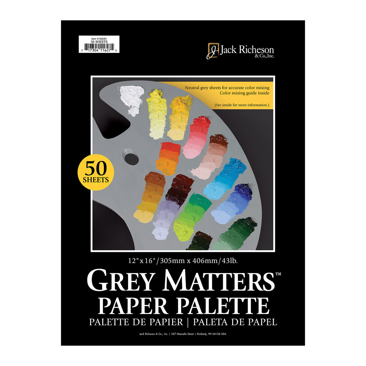 GREY MATTERS PALETTE PAD 12X16