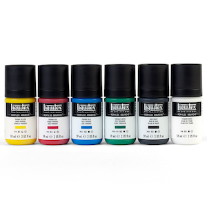 LIQUITEX ACRYLIC GOUACHE PRIMARY SET 6x59ml