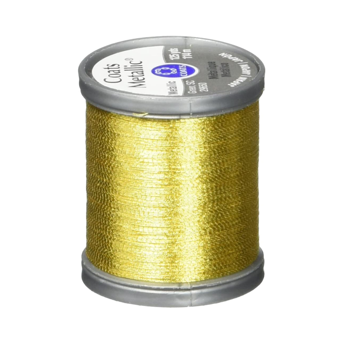 METALLIC THREAD 125yd BRIGHT GOLD
