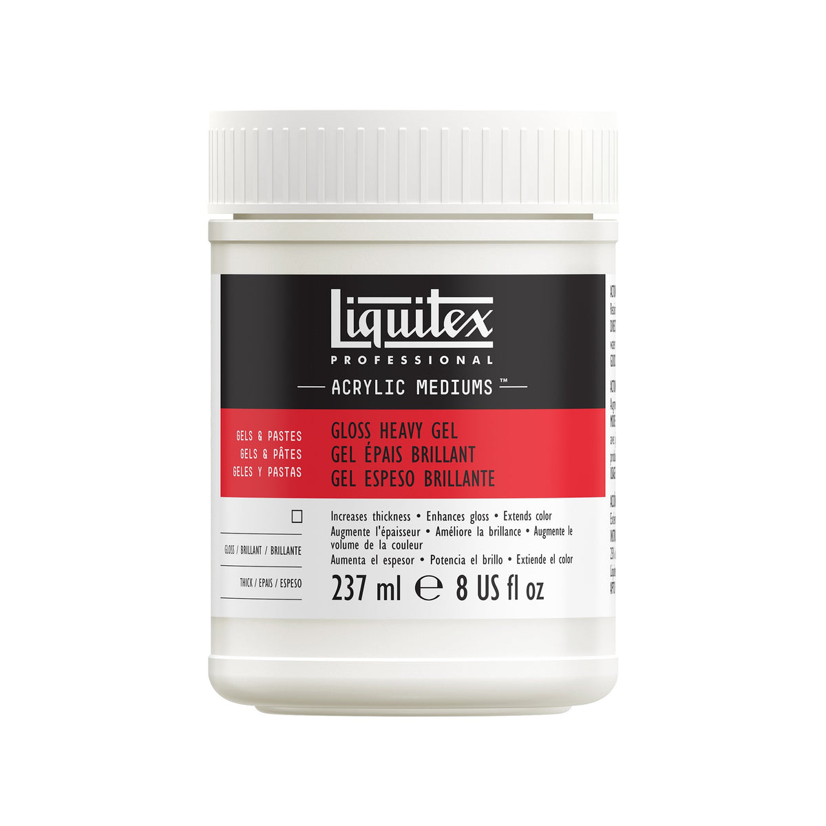 LIQUITEX GLOSS HEAVY GEL 8oz