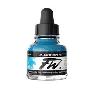 FW INK 1oz SHIMMER BLUE