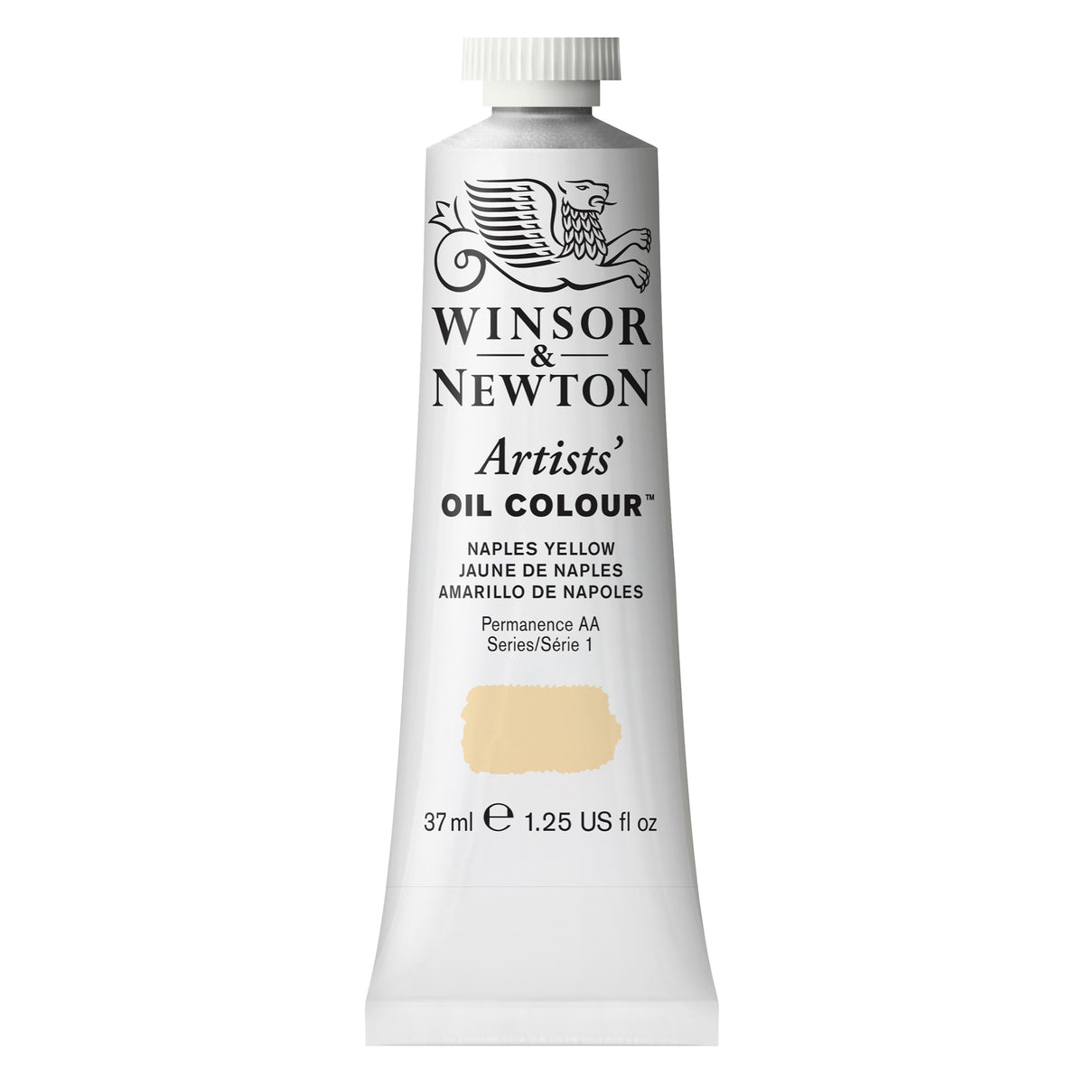 W&amp;N ARTISTS&#39; OIL COLOR NAPLES YELLOW 37ml