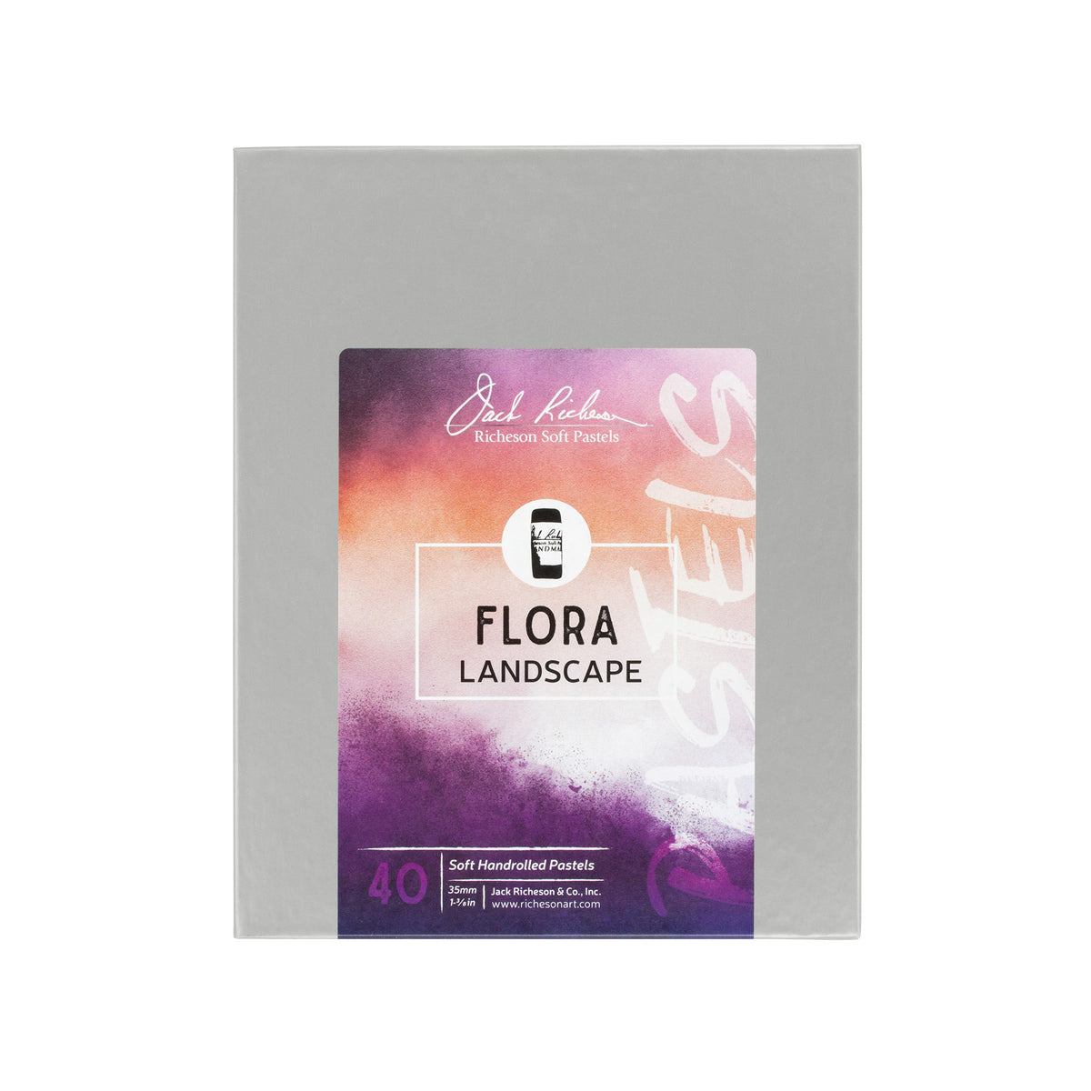 HANDROLLED SOFT PASTEL SET/40 FLORAL LANDSCAPE