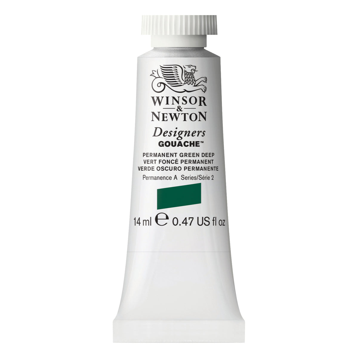 W&amp;N DESIGNERS GOUACHE PERMANENT GREEN DEEP 14ml