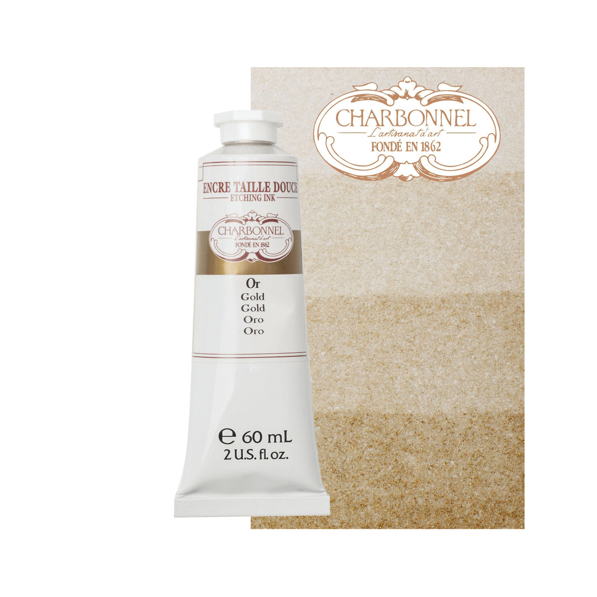 ETCHING INK 60ML GOLD