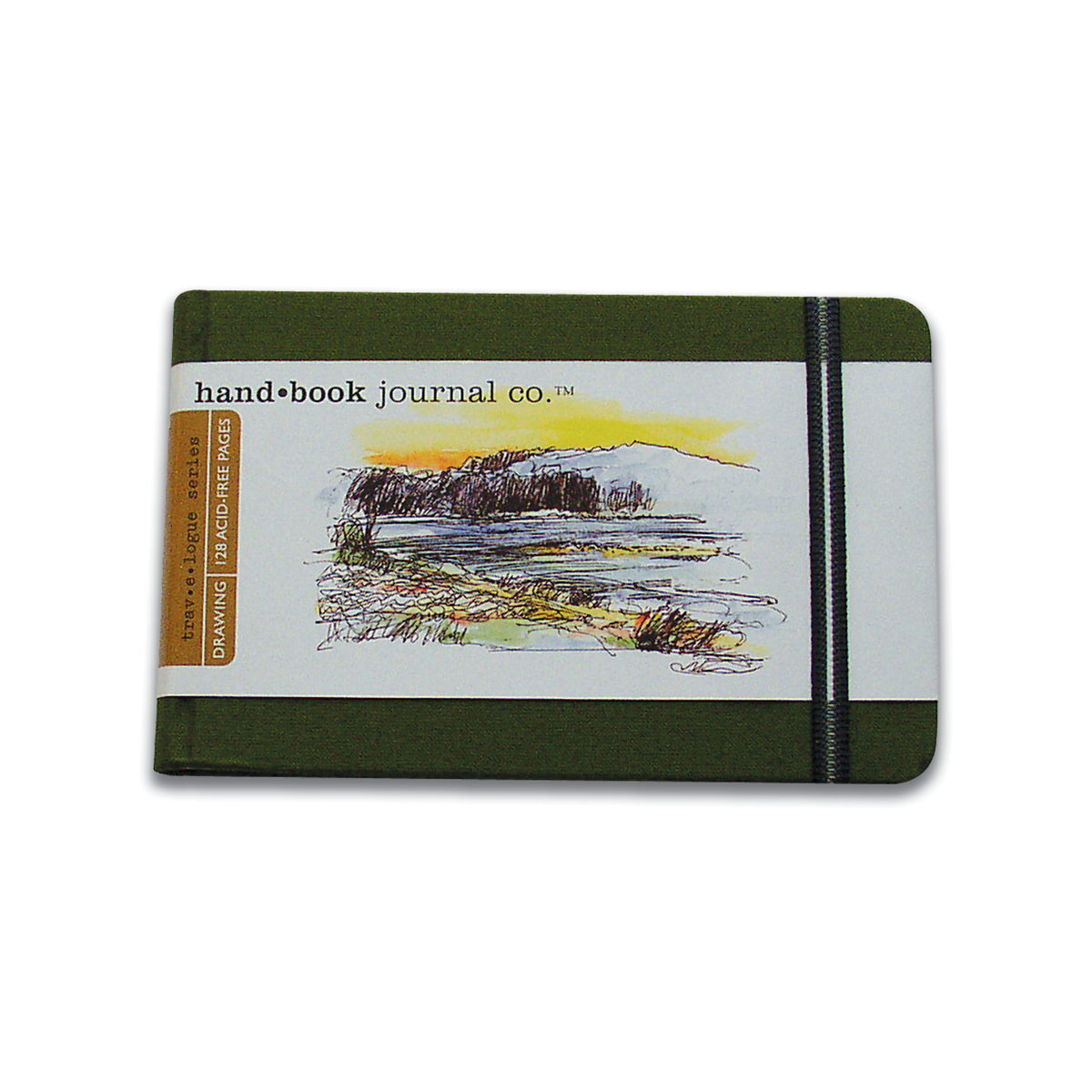 TRAVELOGUE JOURNAL LANDSCAPE 5.5X8.25 GREEN