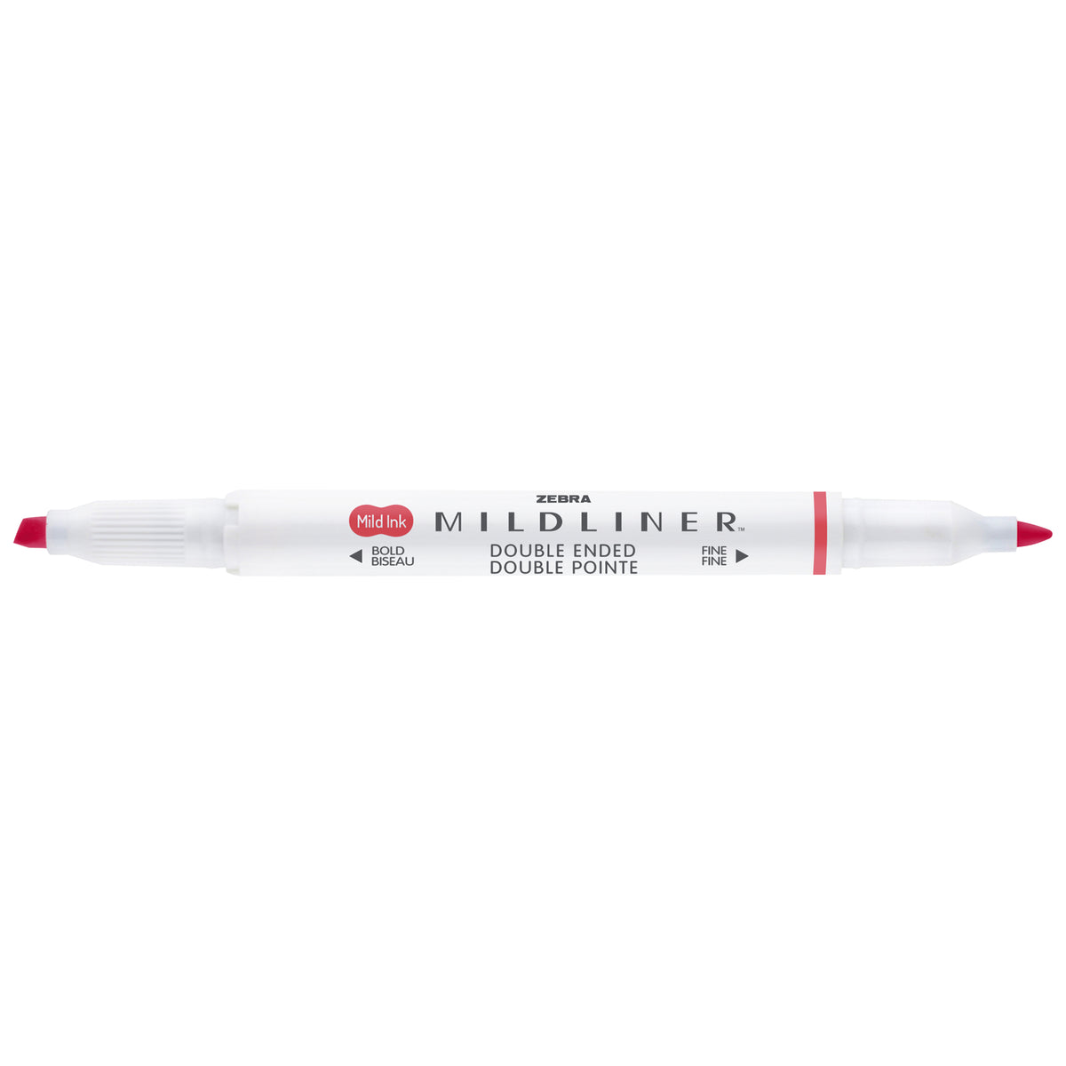 MILDLINER DOUBLE ENDED HIGHLIGHTER RED