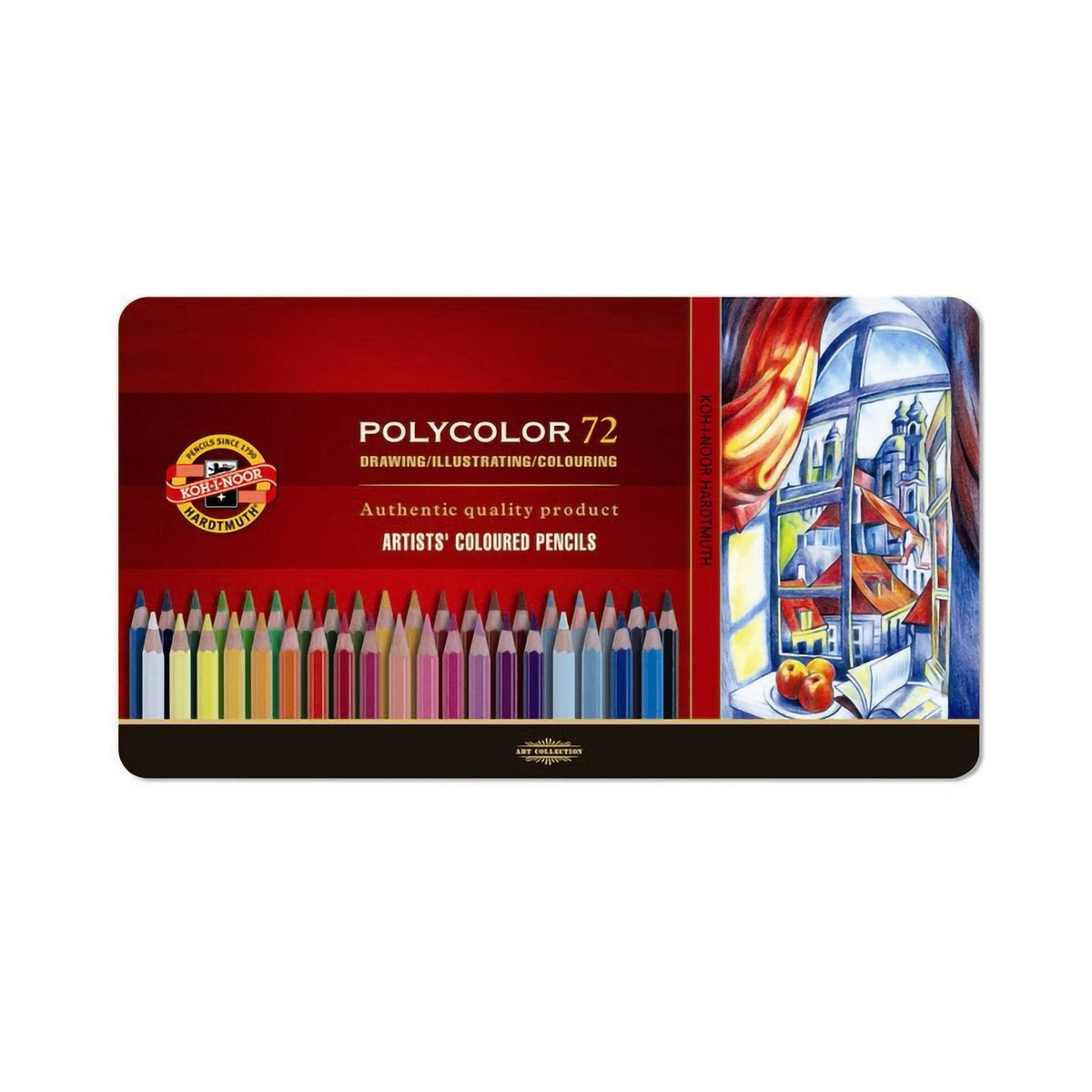 POLYCOLOR PENCIL TIN SET/72