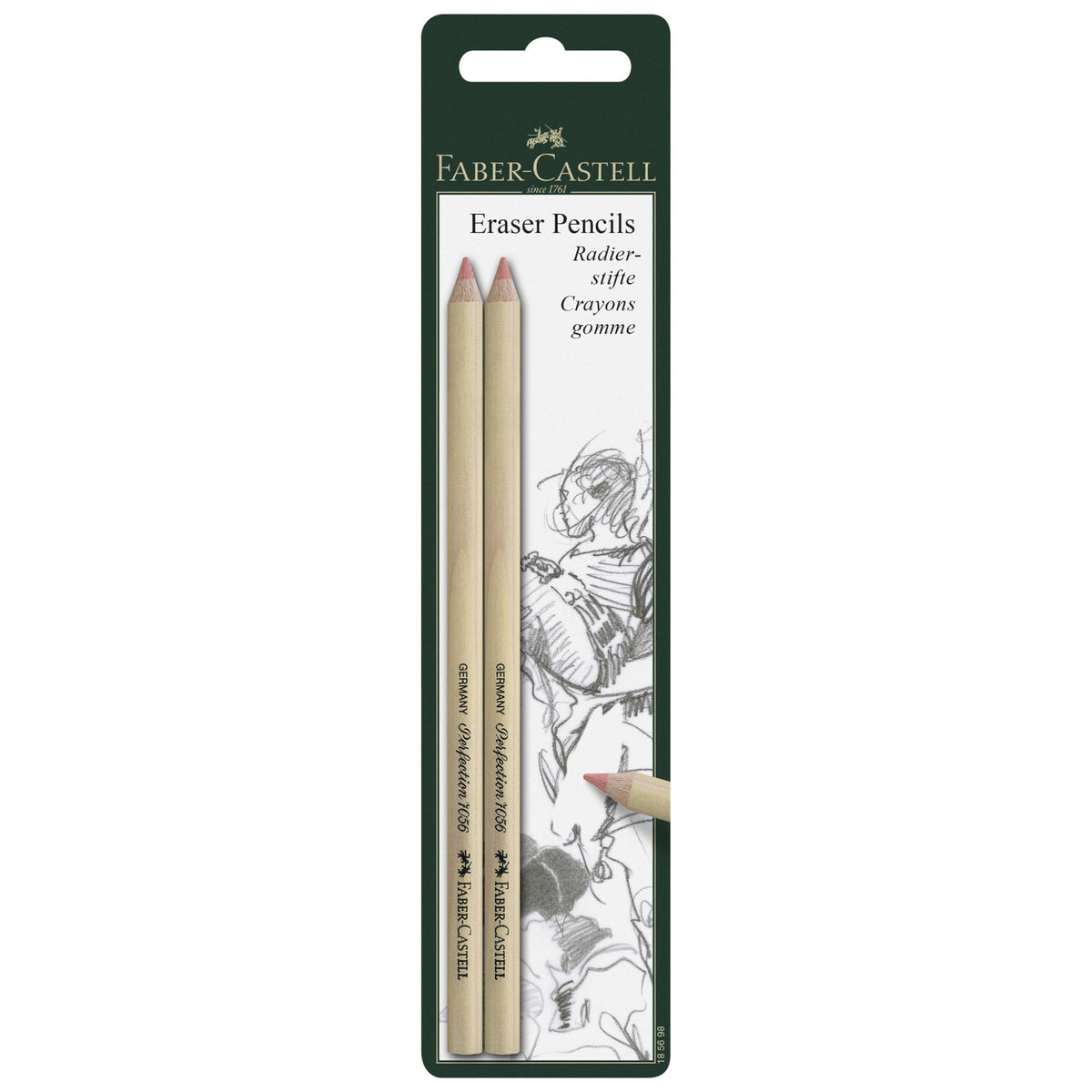 ERASER PENCIL 2PK