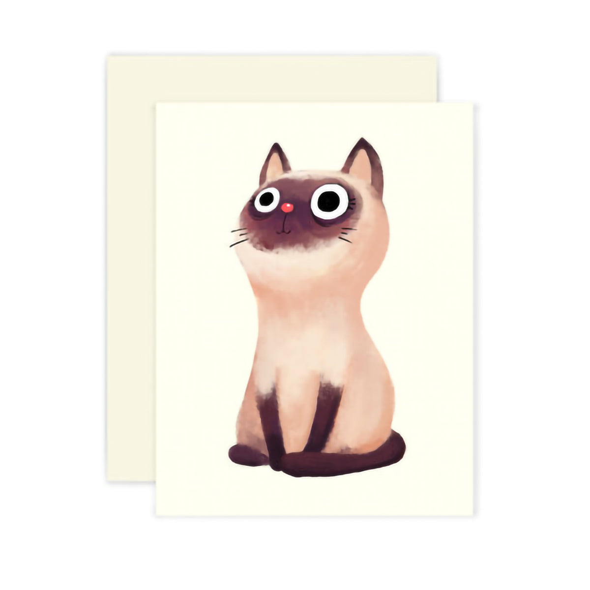 ILLUSTRATION CARD SIAMESE CAT