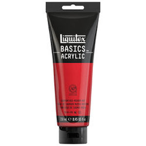 BASICS 250ml TUBE CADMIUM RED MEDIUM HUE