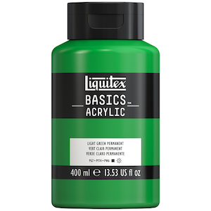 BASICS 400ml JAR LIGHT GREEN PERMANENT