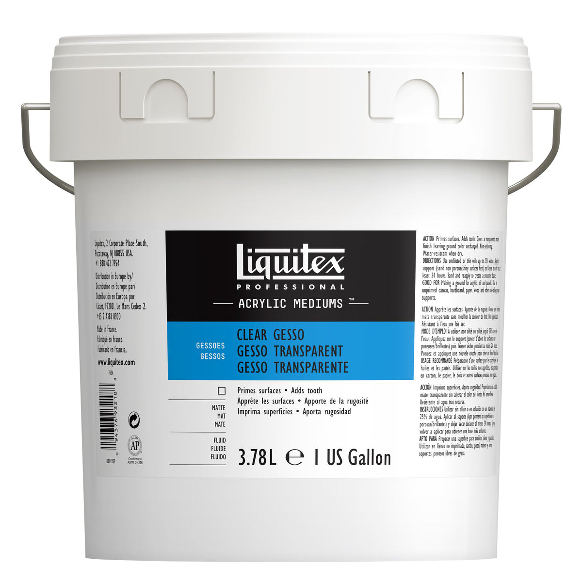 LIQUITEX PROFESSIONAL CLEAR GESSO GALLON