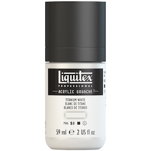 LIQUITEX ACRYLIC GOUACHE 59ml JAR TITANIUM WHITE