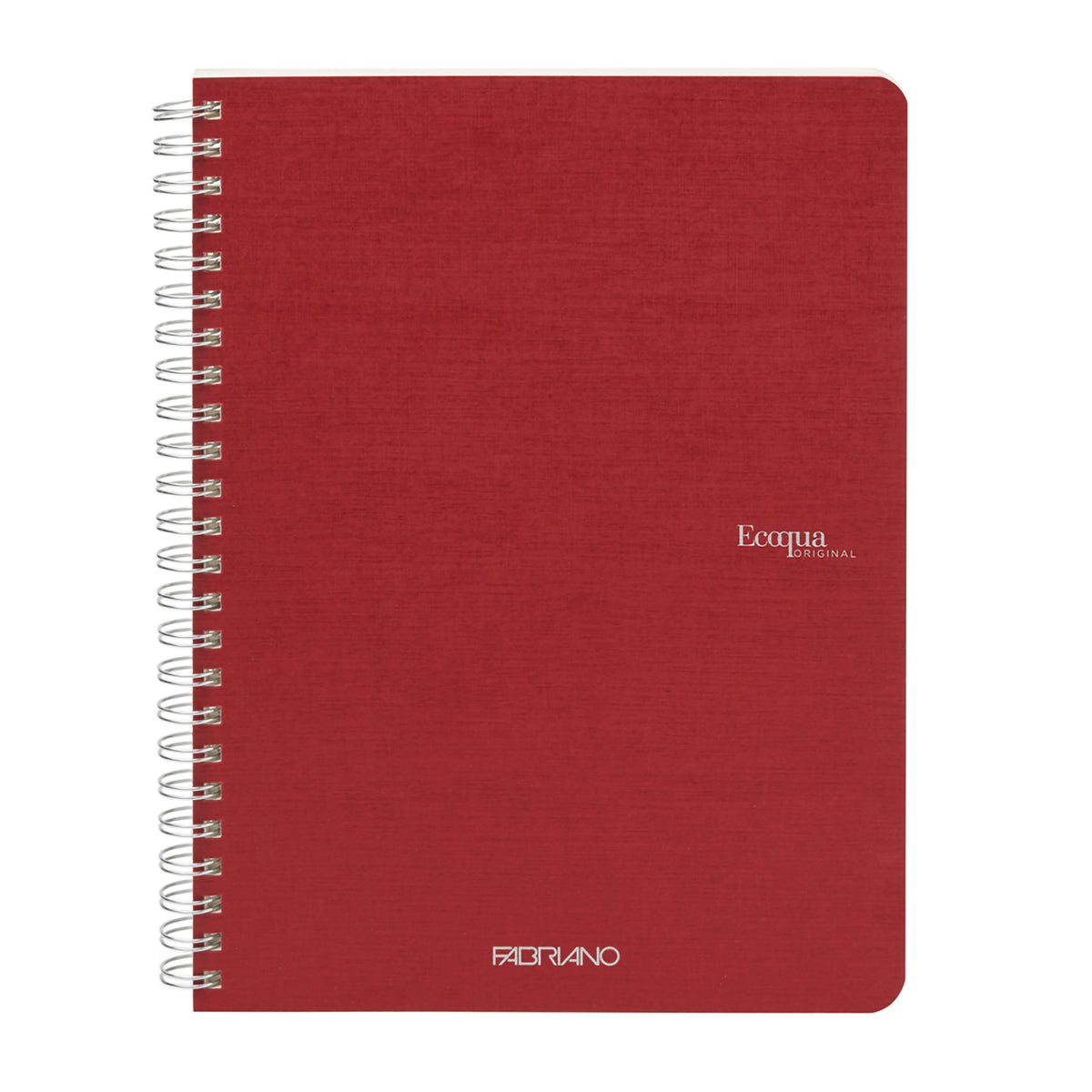 ECOQUA ORIGINAL SPIRAL-BOUND A5 GRAPH CHERRY