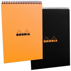 RHODIA BLACK LINED SPIRAL PAD 8x11