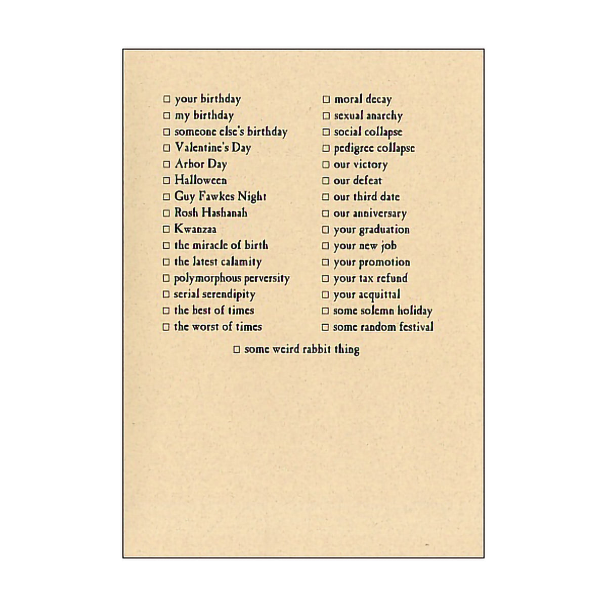 ARCHELAUS CARD PAGAN RITES