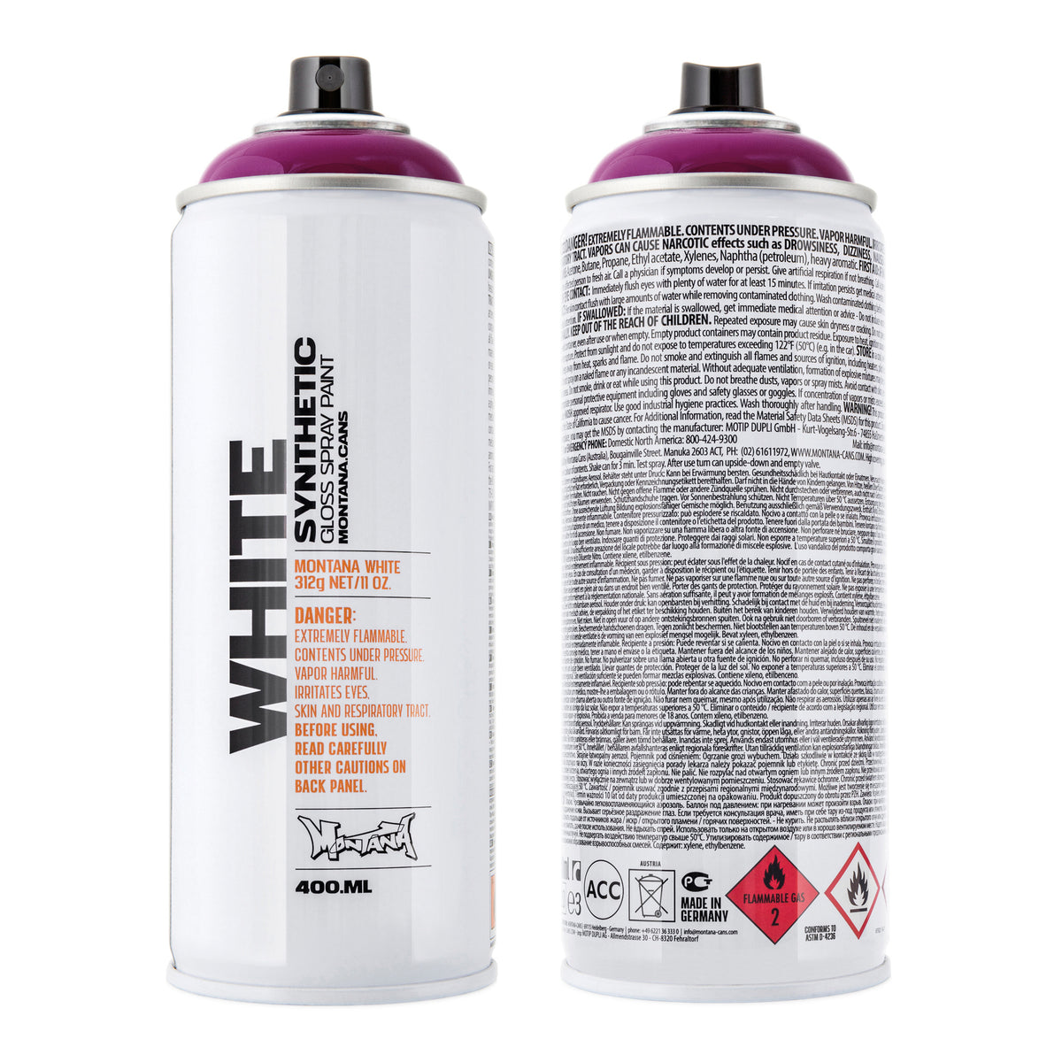 MONTANA WHITE SPRAY CAN HOT LIPS