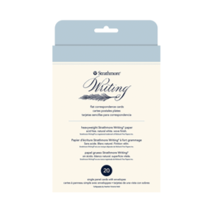 WRITING SERIES FLAT CARDS &amp; ENVELOPES 20PK 4.5&#39;&#39;x6.25&#39;&#39;