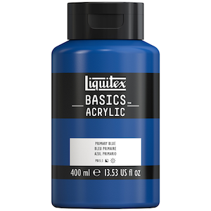 BASICS 400ml JAR PRIMARY BLUE