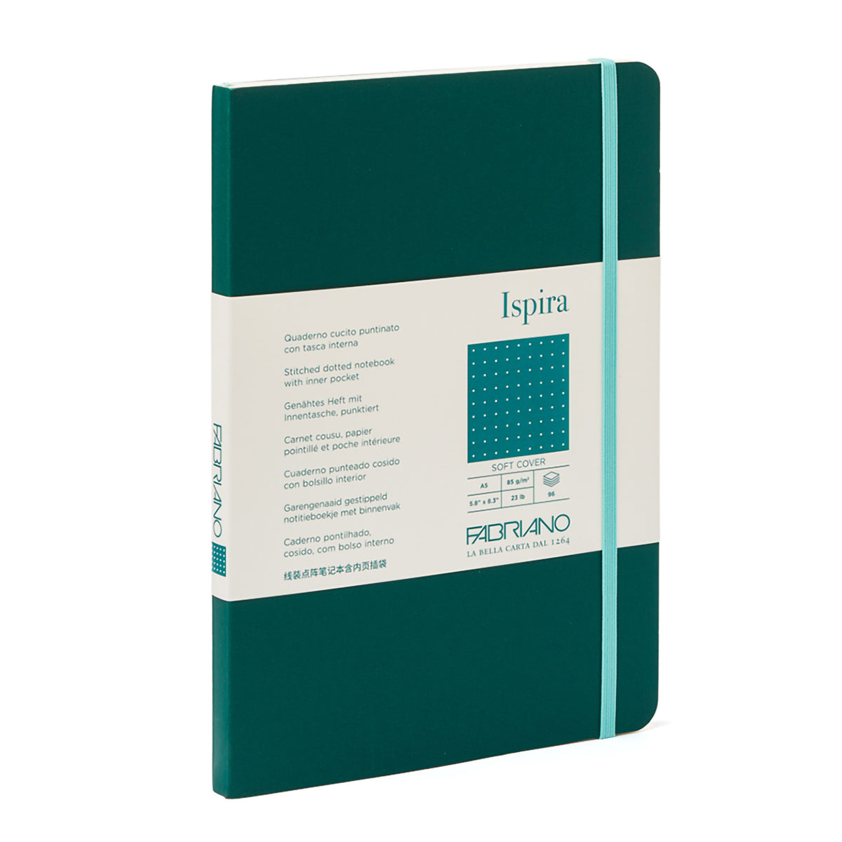 ISPIRA SOFTCOVER A5 DOTTED GREEN