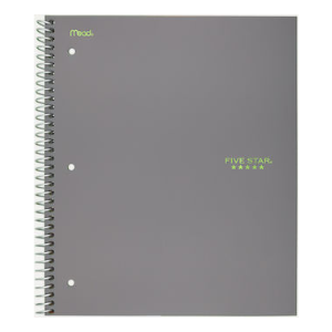 FIVE STAR NOTEBOOK TREND 1-SUBJECT