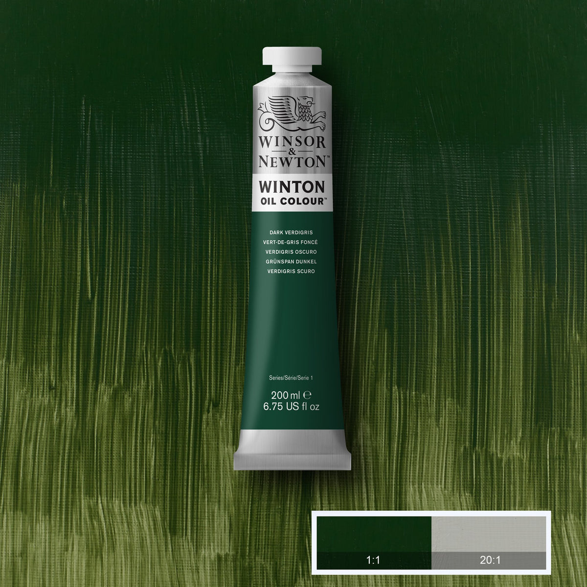 WINTON OIL COLOR 200ml DARK VERDIGRIS