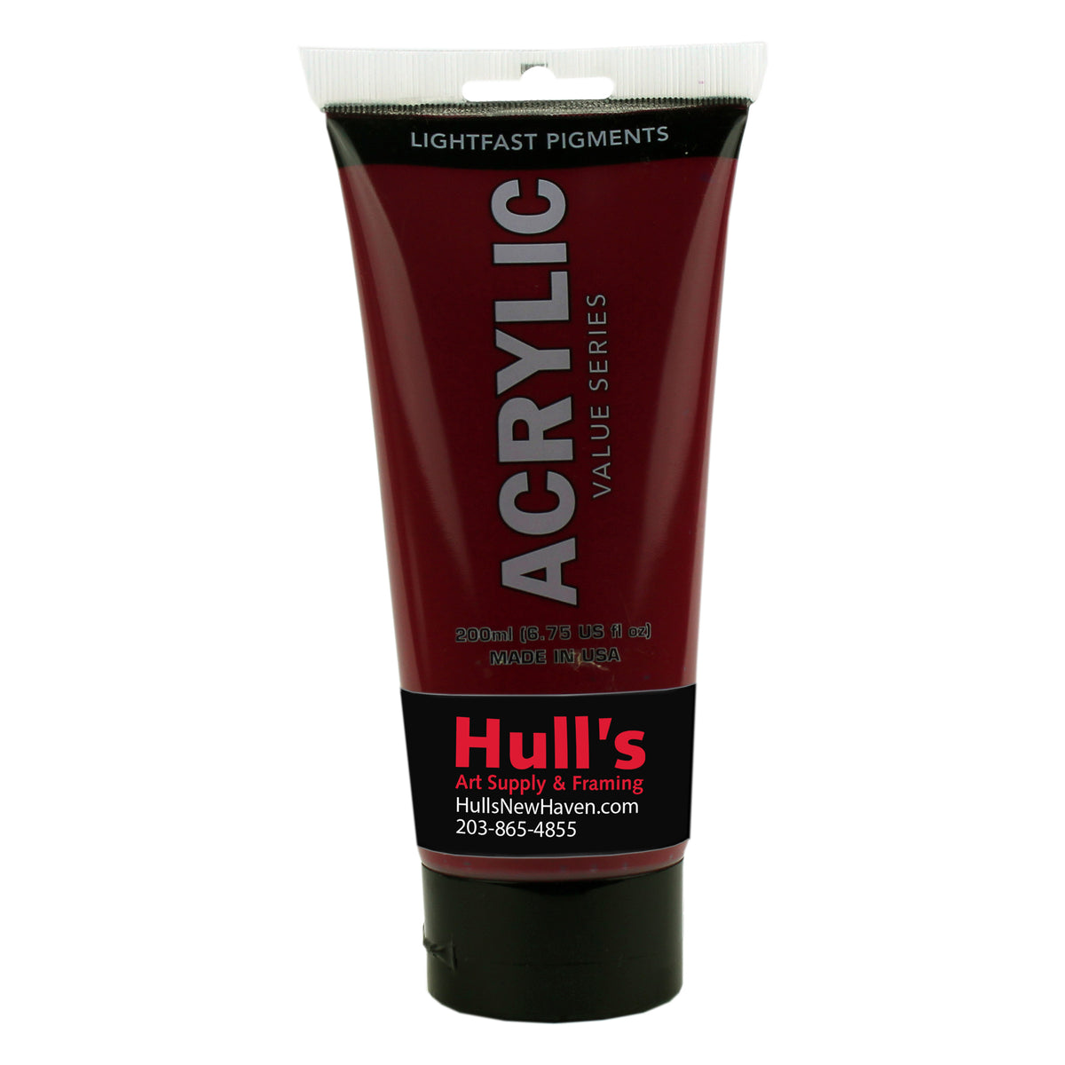 HULLS ACRYLIC 200ml TUBE ALIZARINE CRIMSON