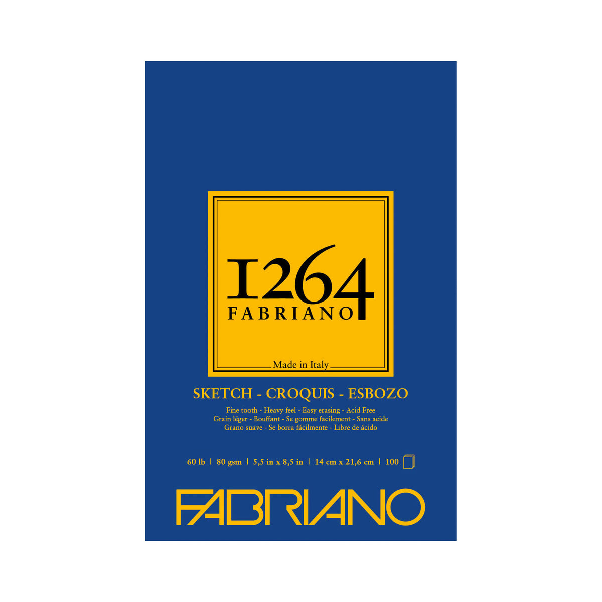 FABRIANO 1264 SKETCH PAD 5.5&quot;x8.5&quot;