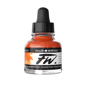 FW INK 1oz FLUORESCENT ORANGE