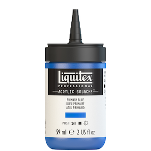 LIQUITEX ACRYLIC GOUACHE 59ml JAR PRIMARY BLUE