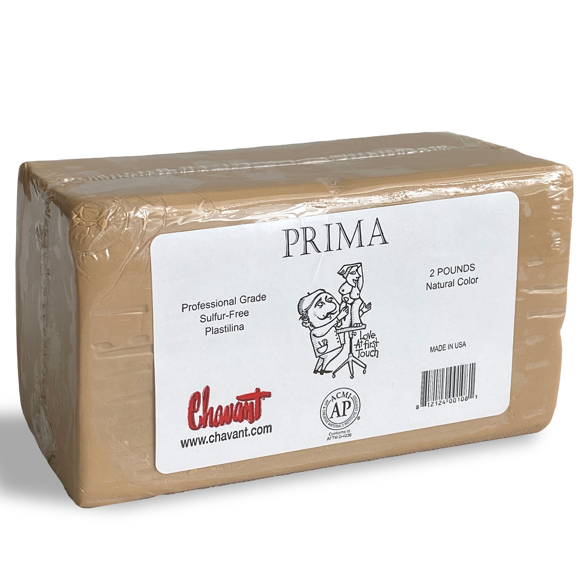 PRIMA PLASTILINA NATURAL 2LB