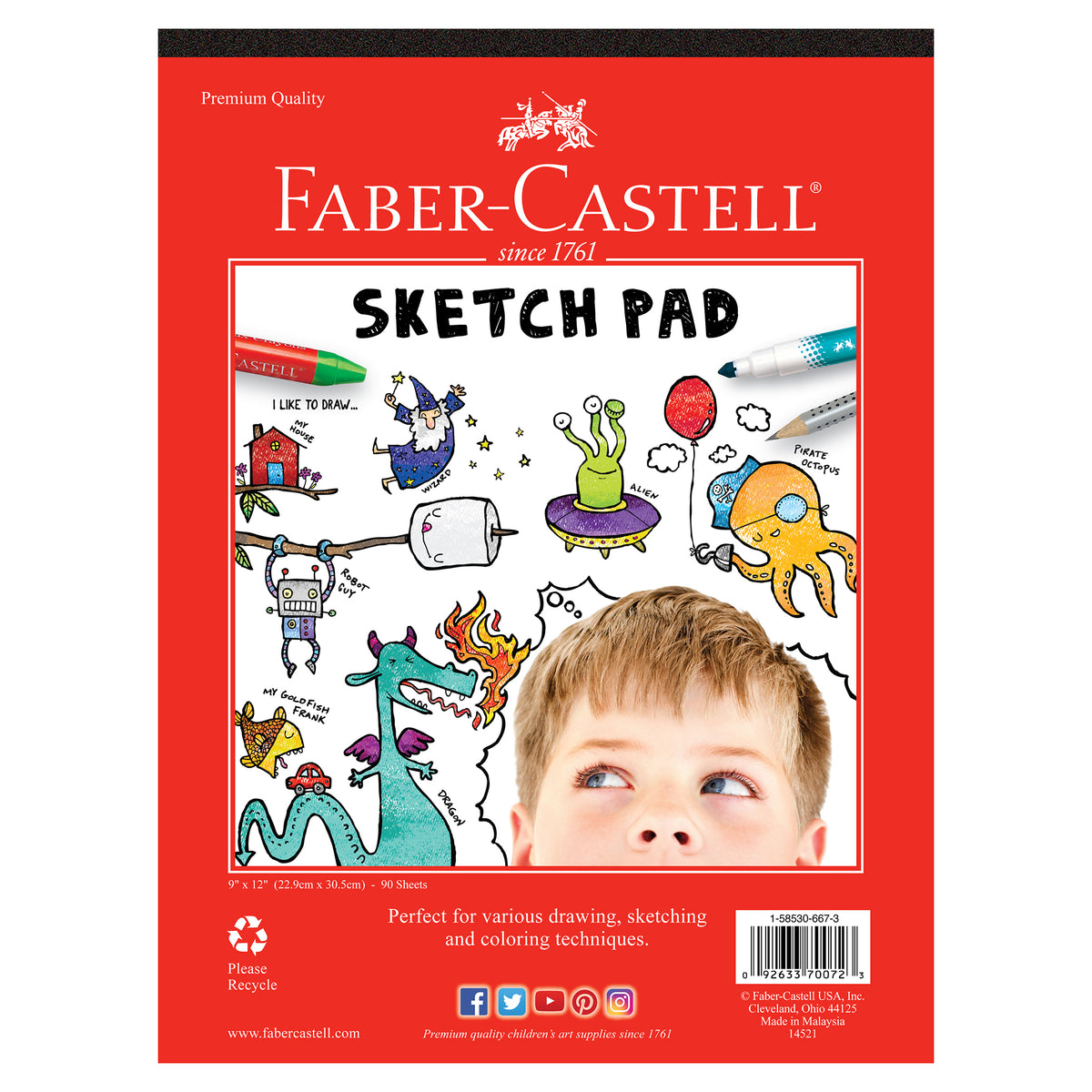 FABER CASTELL SKETCH PAD 9X12