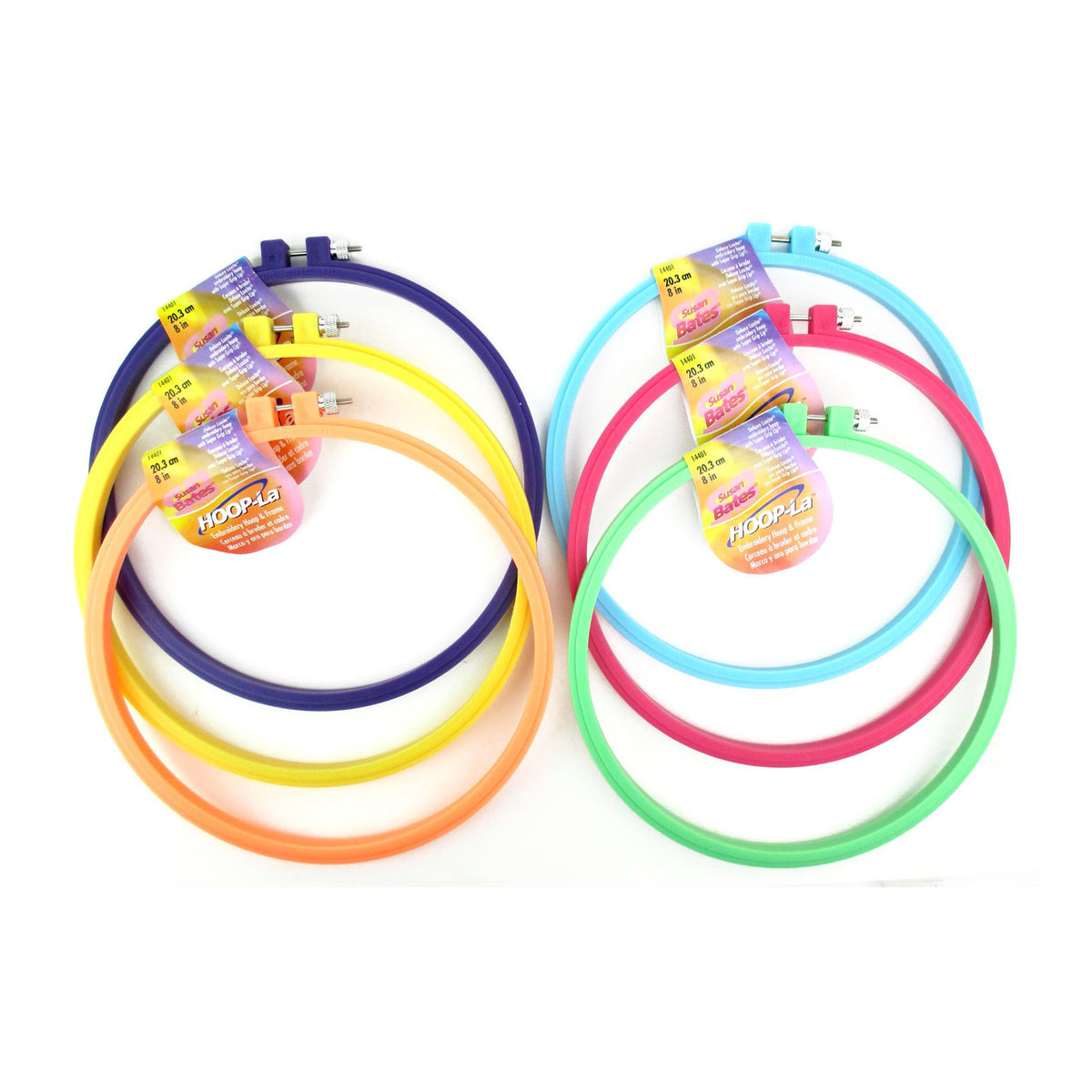 HOOP-LA EMBROIDERY HOOP &amp; FRAME 8&quot;