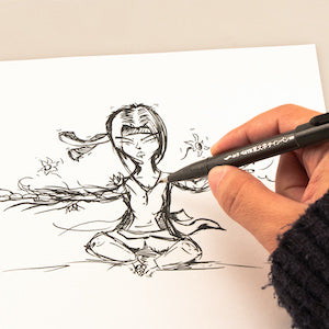 SIGN PEN BRUSH-TIP BLACK