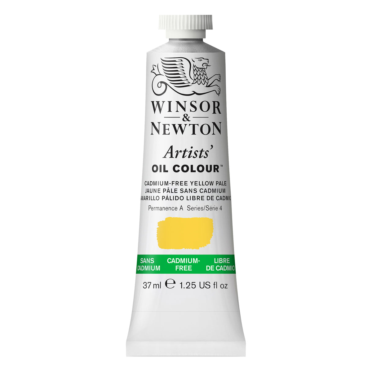W&amp;N ARTISTS&#39; OIL COLOR CADMIUM FREE YELLOW PALE 37ml