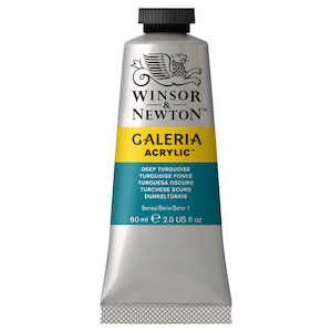 W&N GALERIA ACRYLICS DEEP TURQUOISE 60ml