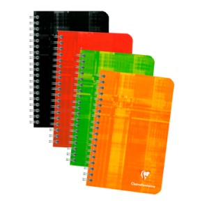 CLAIRE FONTAINE WIRE NOTEBOOK RULED 4.75x6.75