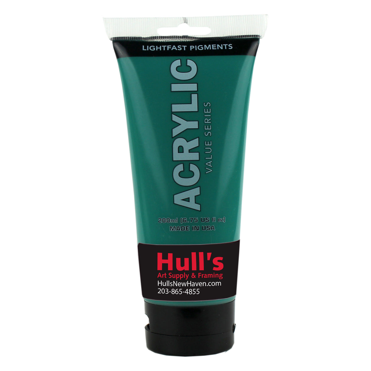 HULLS ACRYLIC 200ml TUBE PTHALO TURQUOISE