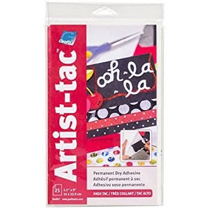 ART-TAC ADHESIVE 5.5&quot;x9&quot; SHEET