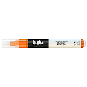 LIQUITEX PAINT MARKER FINE FLUORESCENT ORANGE
