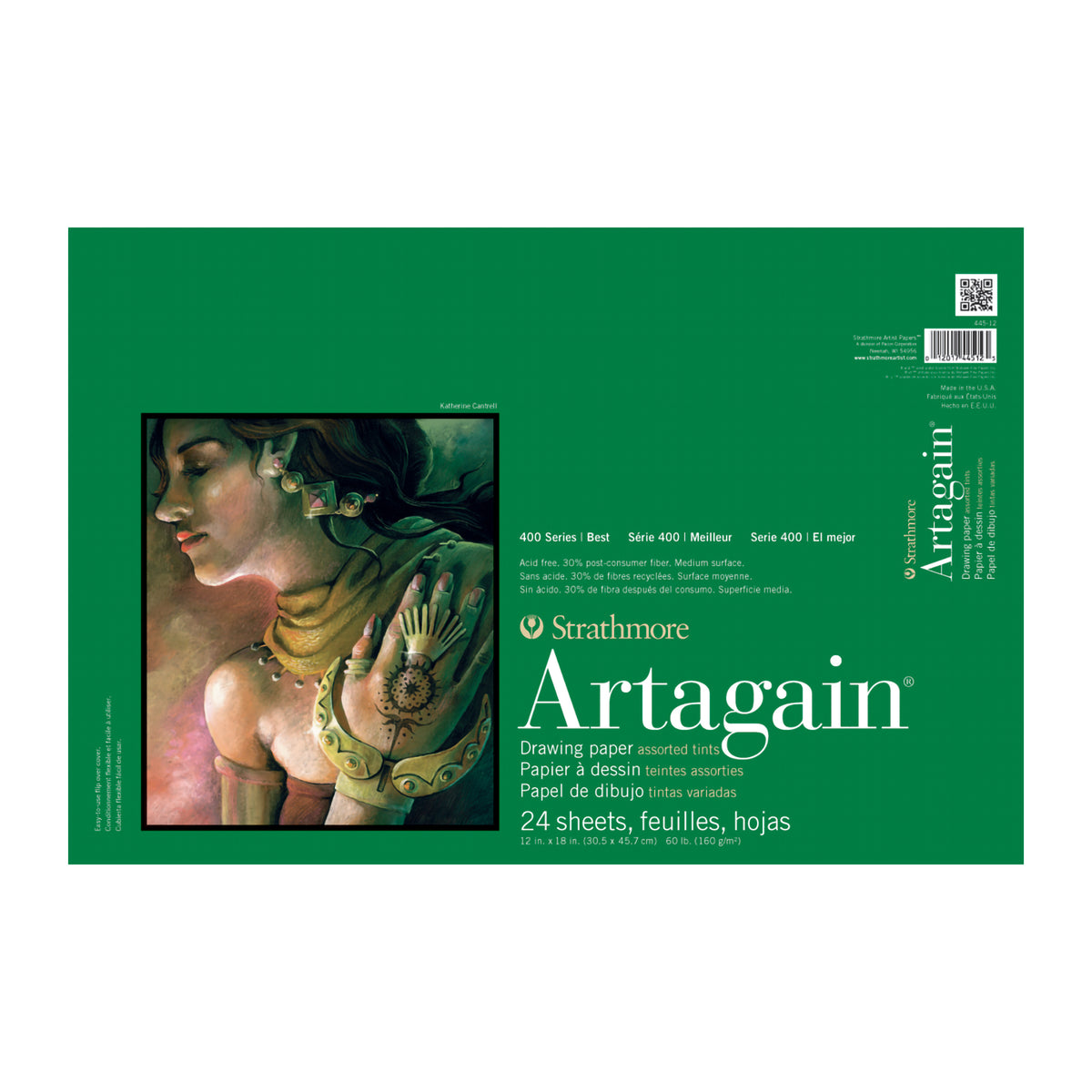 ARTAGAIN PAD ASSORTED 12x18