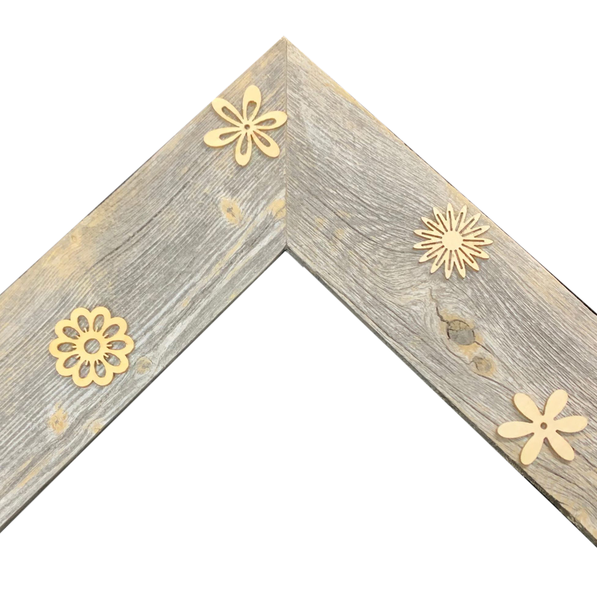 PHOTO FRAME 5x7 FLOWER POWER GREY