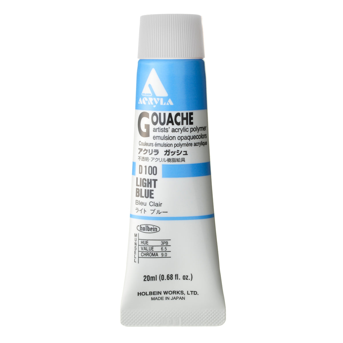ACRYLA GOUACHE 20ML LIGHT BLUE